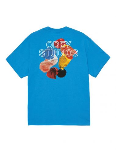 Obey OBEY STUDIOS PALETTE T-SHIRT azure blue