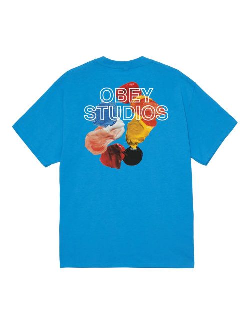 Obey OBEY STUDIOS PALETTE T-SHIRT azure blue