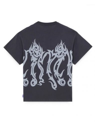 Octopus OCTOPUS TRIBAL SKULL T-SHIRT asphalt