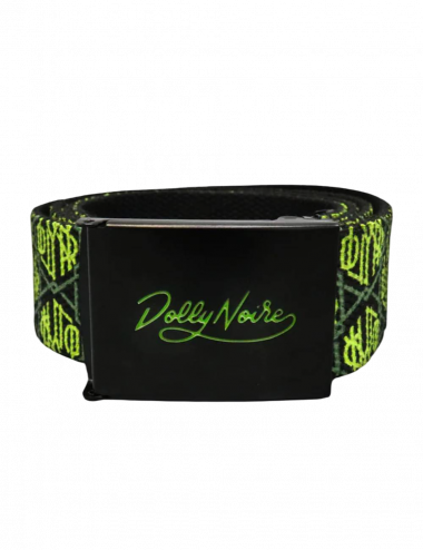 Dolly Noire MONOGRAM CLIP BELT bright lime