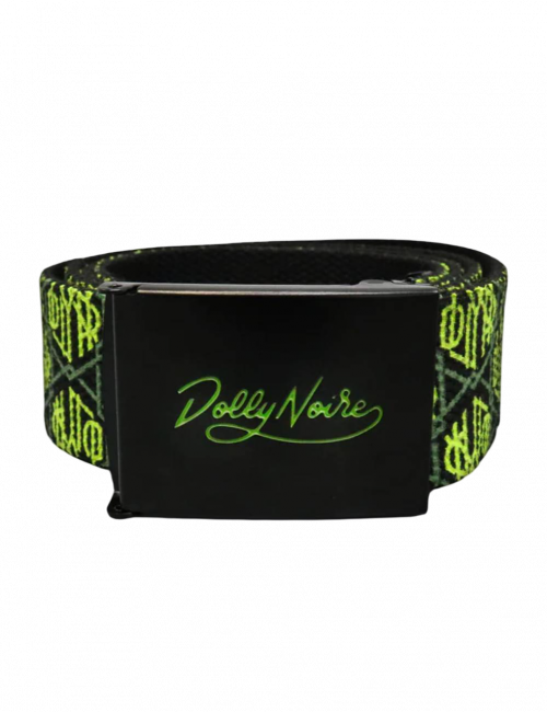 Dolly Noire MONOGRAM CLIP BELT bright lime