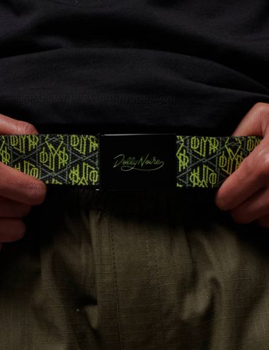 Dolly Noire MONOGRAM CLIP BELT bright lime