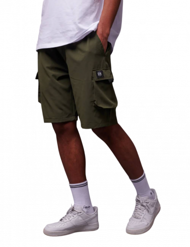 Dolly Noire TECHNO CARGO SHORTS forest night