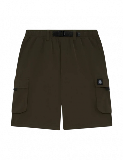 Dolly Noire TECHNO CARGO SHORTS forest night