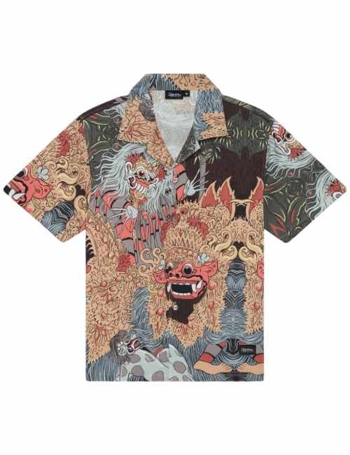 Dolly Noire BARONG AND RANGDA BOWLING SHIRT multi