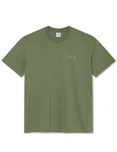 Polar CONTRAST STROKE LOGO TEE moss green