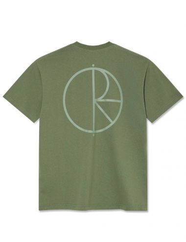 Polar CONTRAST STROKE LOGO TEE moss green