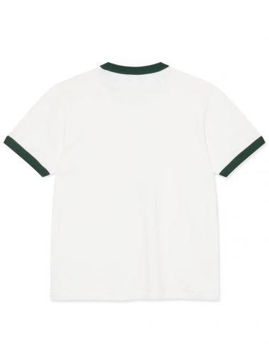 Polar RINGER TEE whhite/dark green