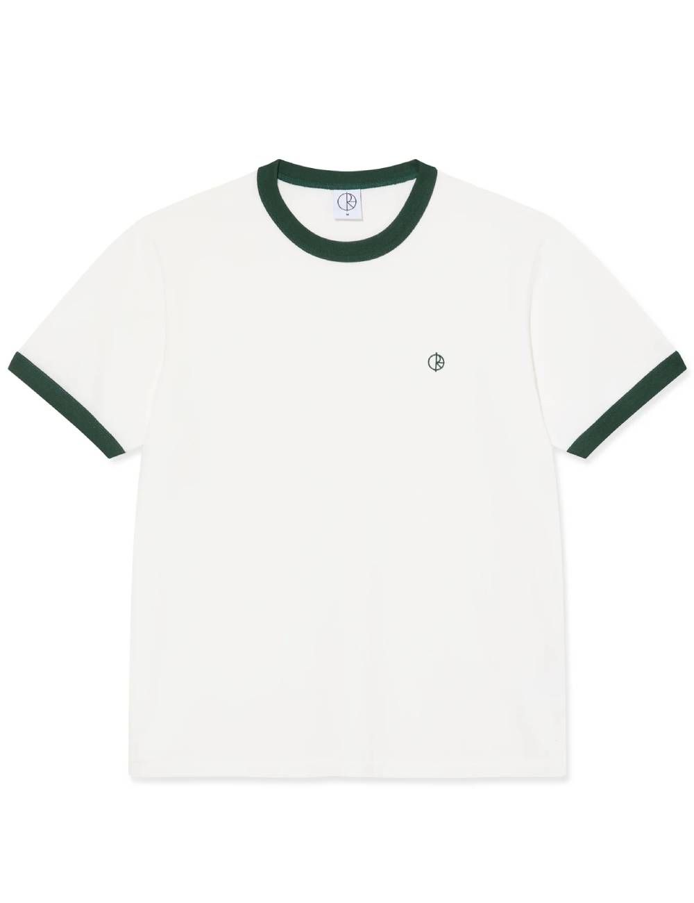 Polar RINGER TEE whhite/dark green