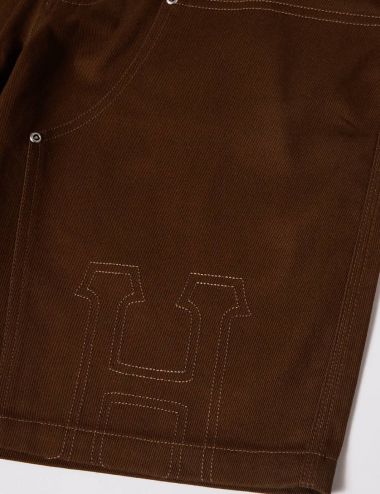 Huf CLASSIC H DOUBLE KNEE SHORT brown