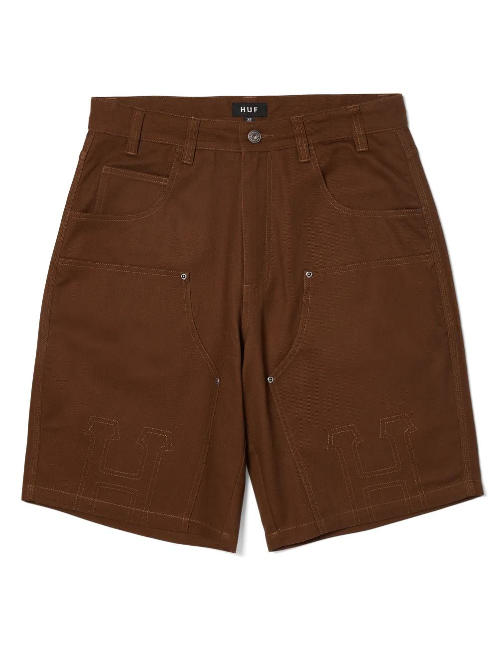 Huf CLASSIC H DOUBLE KNEE SHORT brown