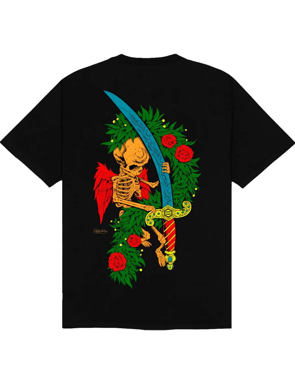 Dolly Noire ASSO DI SPADE T-SHIRT black