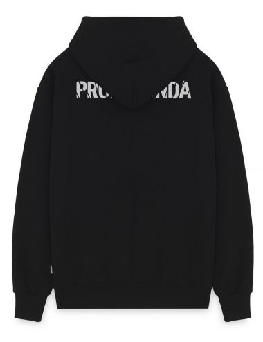 PROPAGANDA LOGO VHS HOODIE black