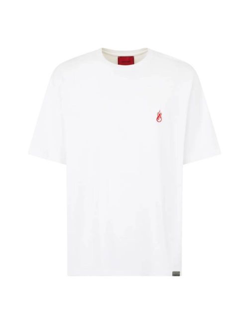 Vision Of Super EMBROIDERED FLAME TEE WHITE white