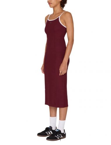 Obey W' SIDELINE TANK DRESS wine