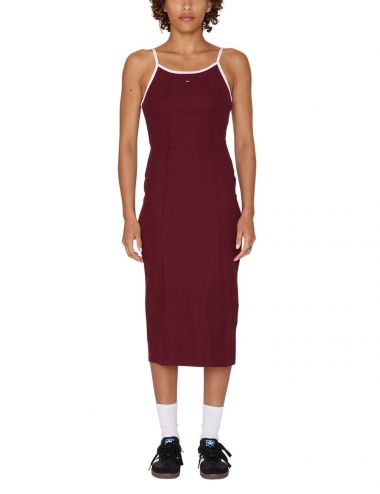 Obey W' SIDELINE TANK DRESS wine