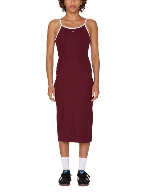 Obey W' SIDELINE TANK DRESS wine