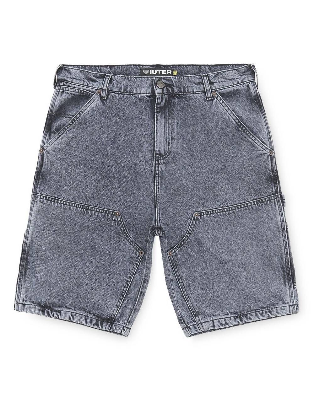 Iuter Double knee shorts greybleach greybleach (greyblech)
