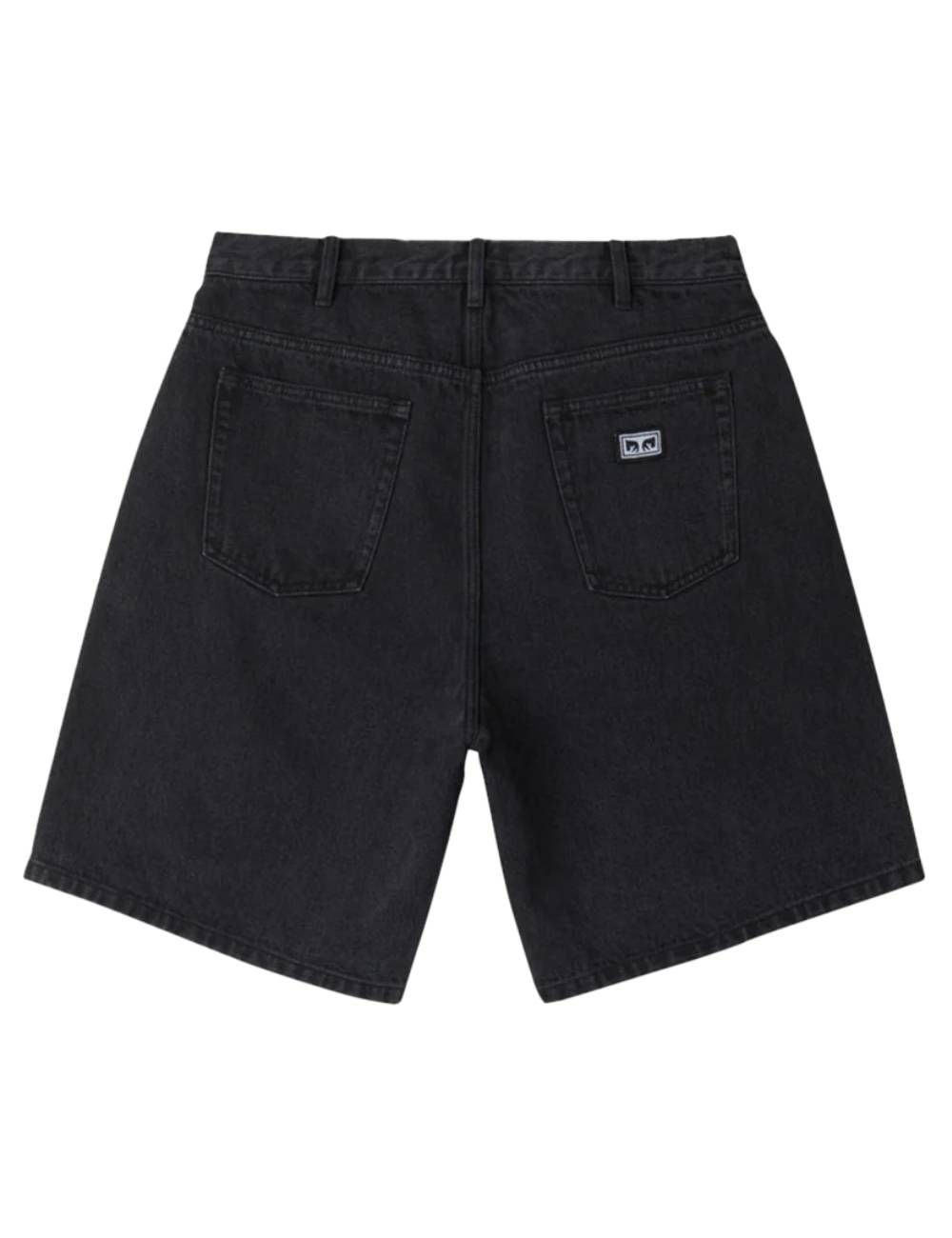 Obey BIGIG BAGGY DENIM SHORT faded black