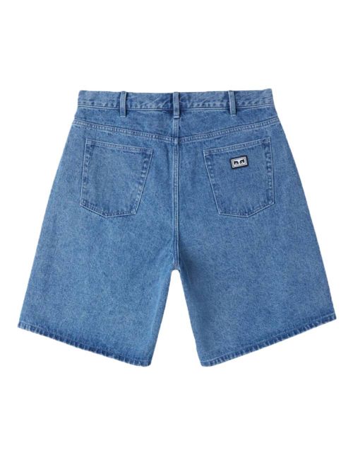 Obey BIGIG BAGGY DENIM SHORT light indigo