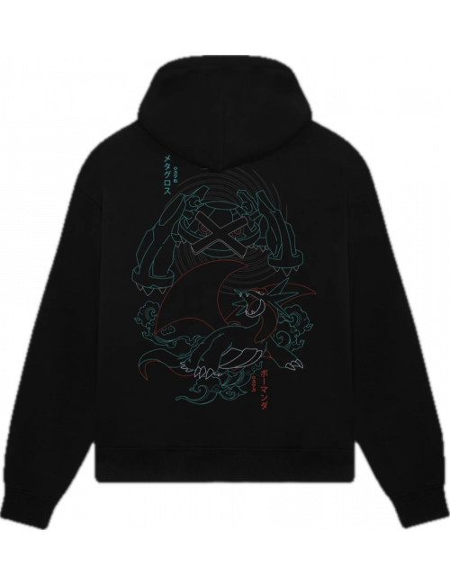 Dolly Noire SALAMANCE E METAGROSS HOODIE black