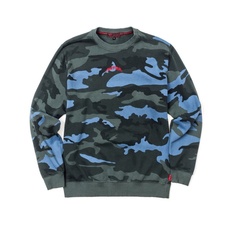 Iuter Felpe girocollo Felpa Dark camo crew 17WISC73 Iuter Felpe girocollo Felpa Dark camo crew 17WISC73