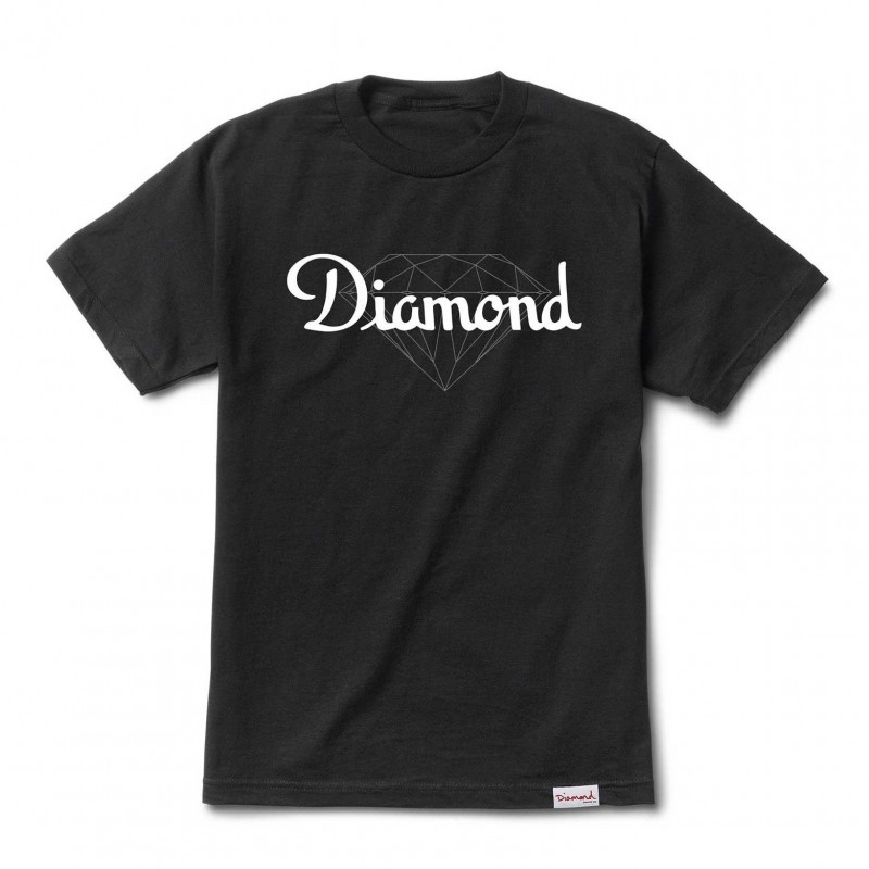 T-shirts Diamond supply Champagne cut tee E20DIACHCBLK T-shirts Diamond supply Champagne cut tee E20DIACHCBLK