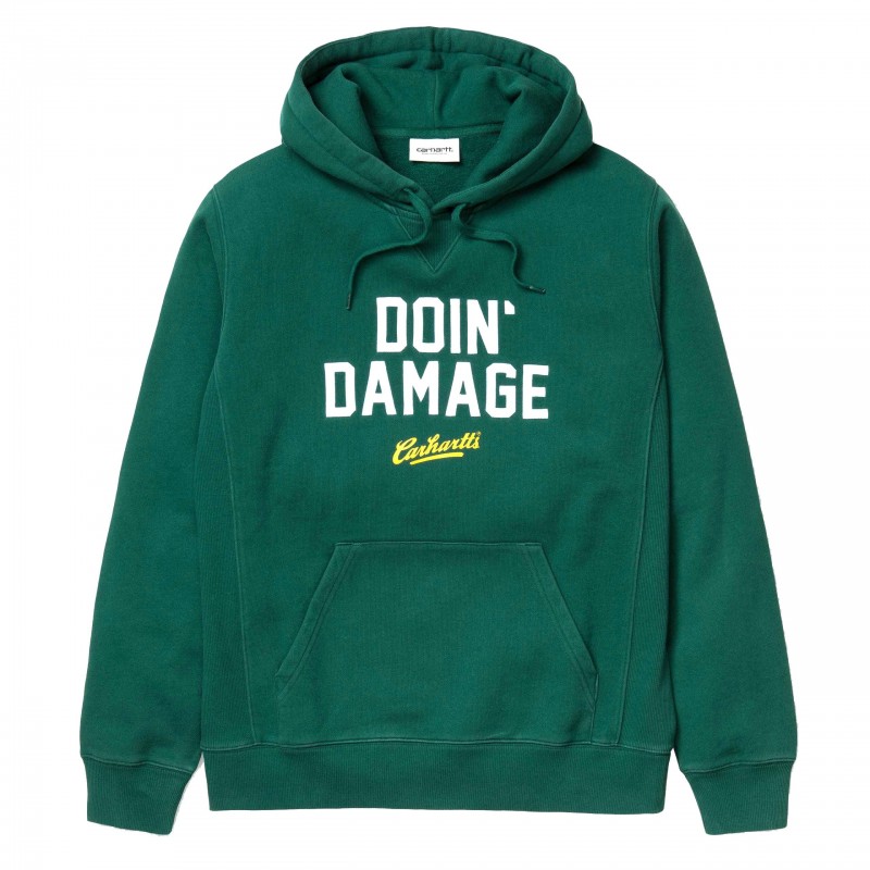 Carhartt Felpe cappuccio Hooded doin' damage sweatshirt I023802 Carhartt Felpe cappuccio Hooded doin' damage sweatshirt I023802