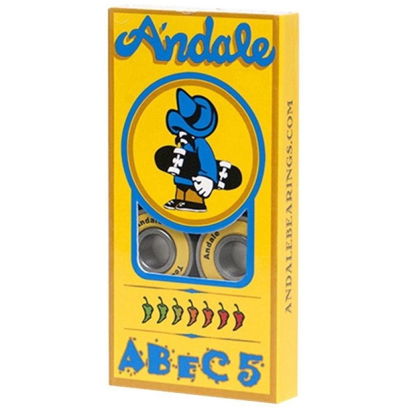 Cuscinetti skate Andale bearings Abec 5 yellow 5480 Cuscinetti skate Andale bearings Abec 5 yellow 5480