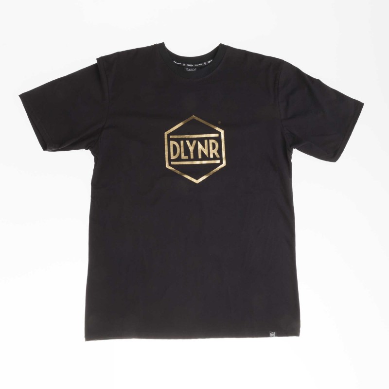 T-shirts Dolly noire Hexagon gold TS129 T-shirts Dolly noire Hexagon gold TS129
