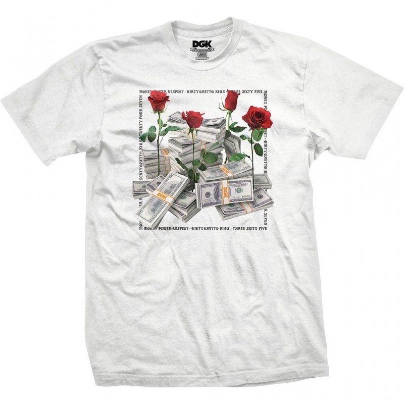 Dgk T-shirts Stacks tee white E20DGKSTAWHT Dgk T-shirts Stacks tee white E20DGKSTAWHT
