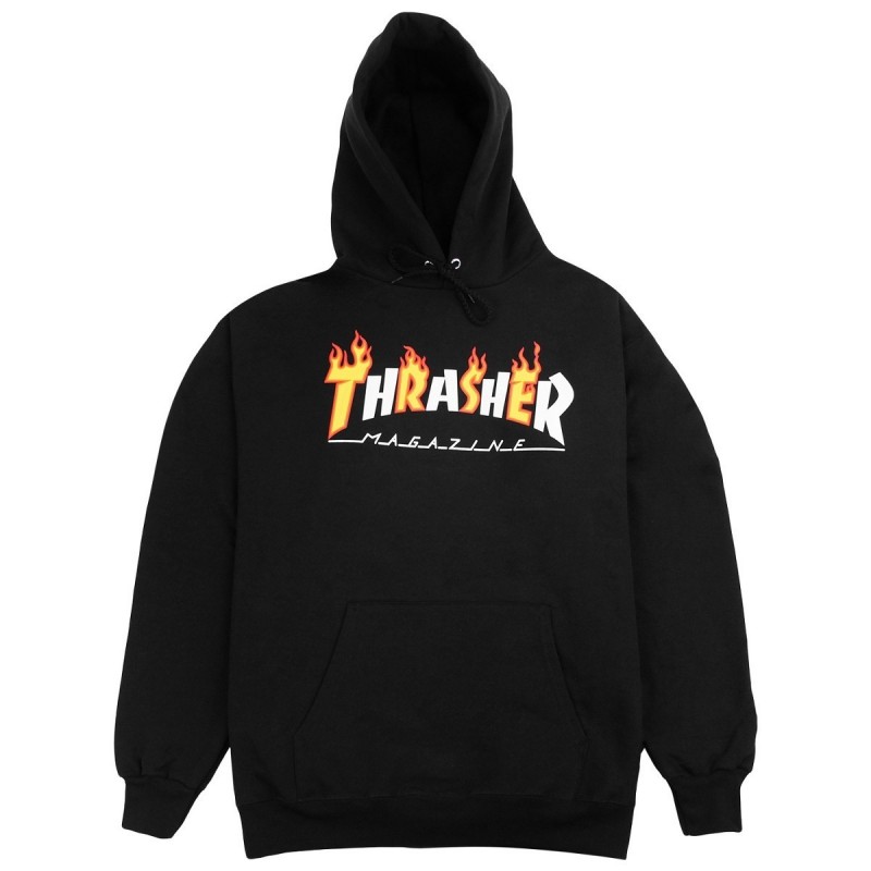 Thrasher Felpe cappuccio Flame mag hood 314265 Thrasher Felpe cappuccio Flame mag hood 314265