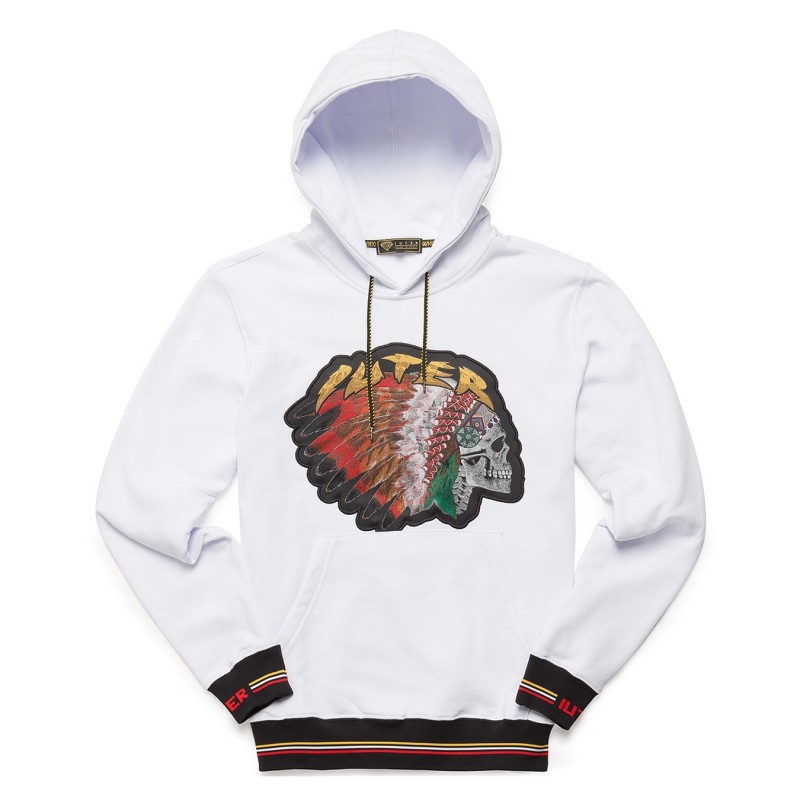 Iuter Felpe cappuccio Felpa Indian skull hoodie 18WISH61 Iuter Felpe cappuccio Felpa Indian skull hoodie 18WISH61