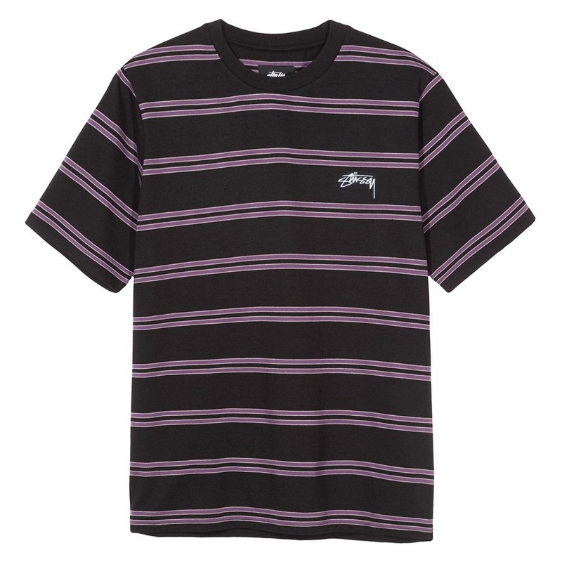 Stussy T-shirts Double stripe crew 1140100 Stussy T-shirts Double stripe crew 1140100